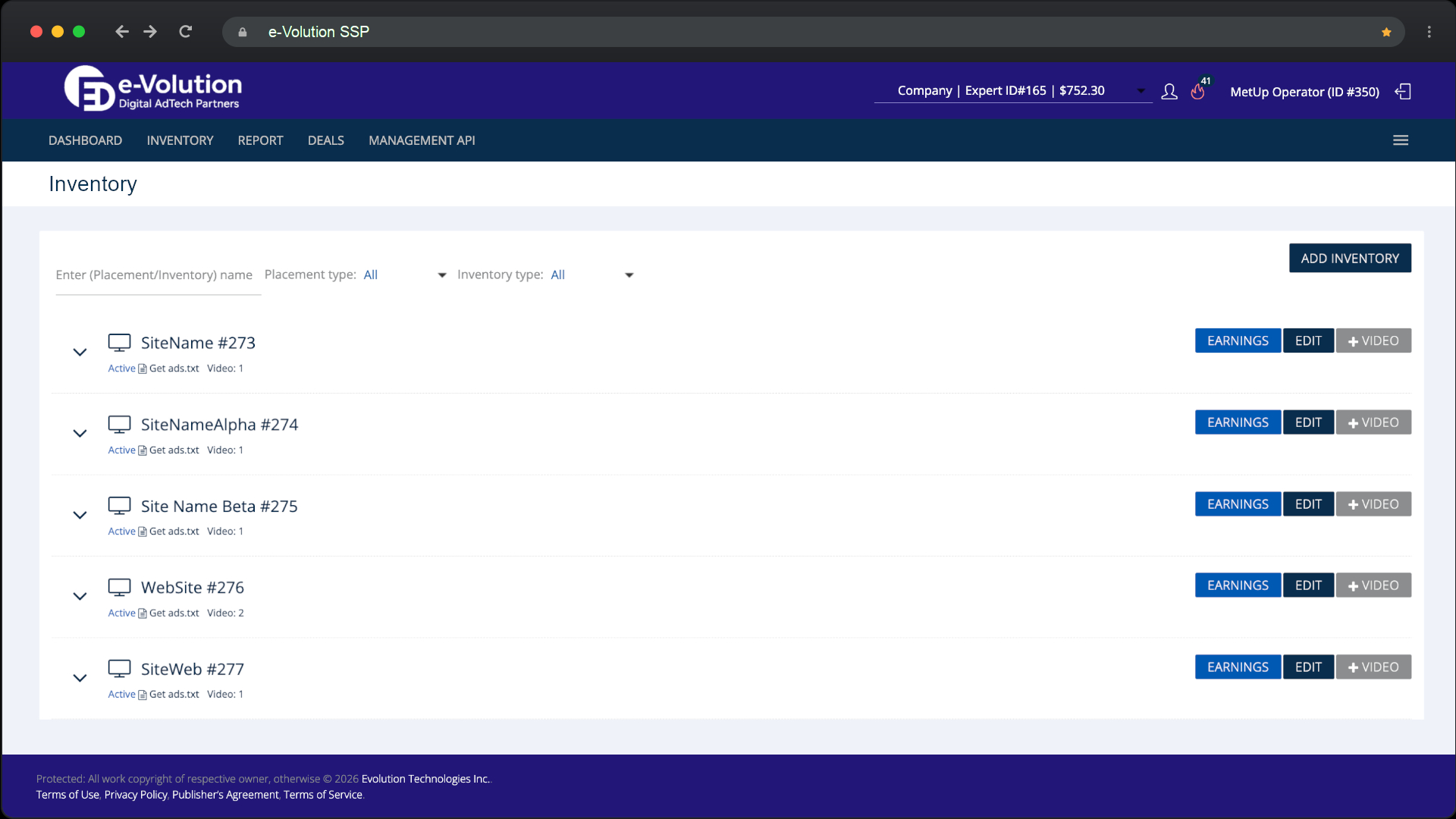 SSP E-volution.ai - Simple Inventory Management