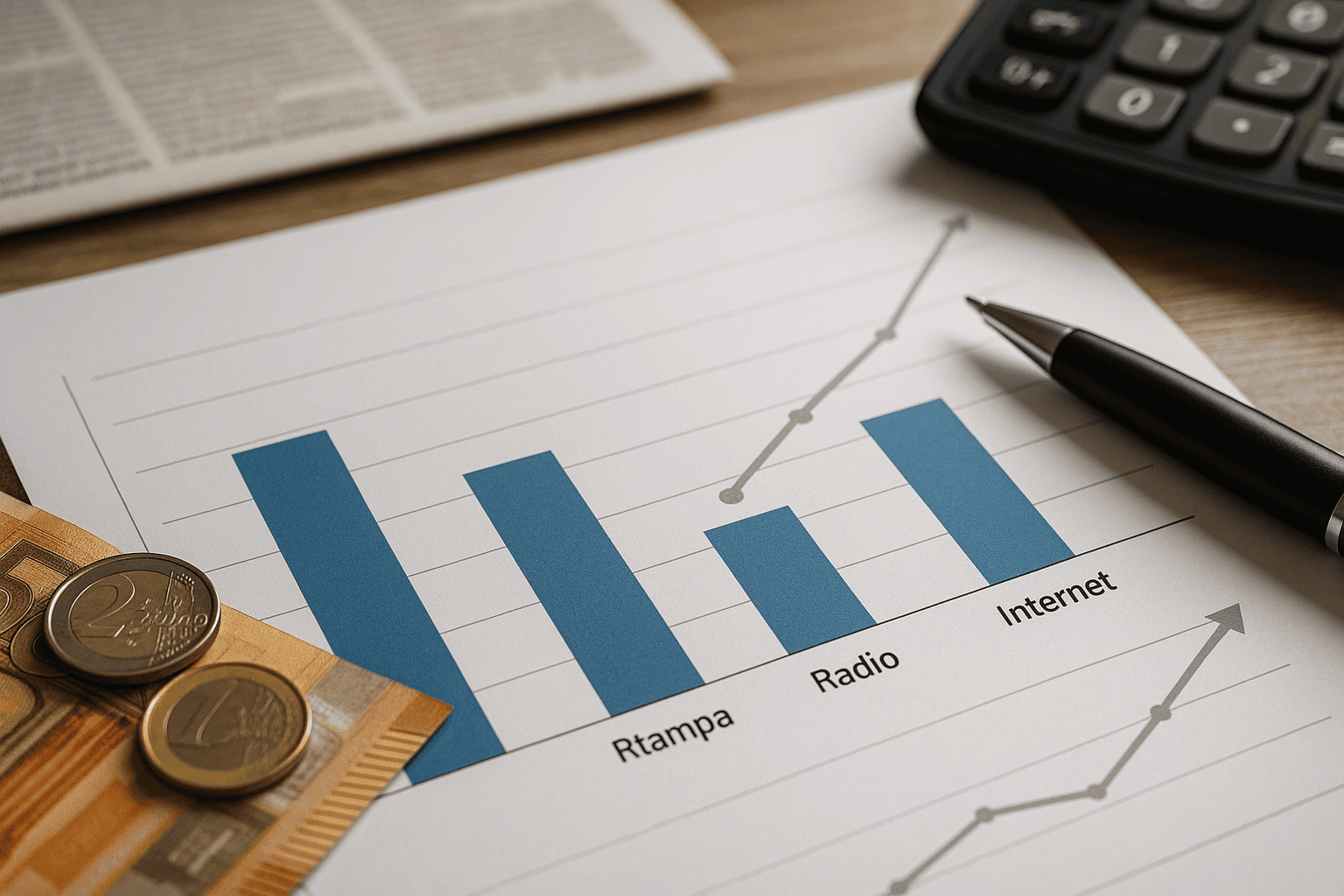 Osservatorio FCP: fatturato pubblicitario italiano gennaio-maggio 2026 vs 2025 per stampa, radio e digitale